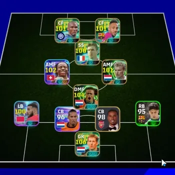 eFootball Accounts Legends & Iconic Players Android|Power 3057|7 Epic Edwin vdSar,Edgar Davids,Samuel Eto'o,Dennis