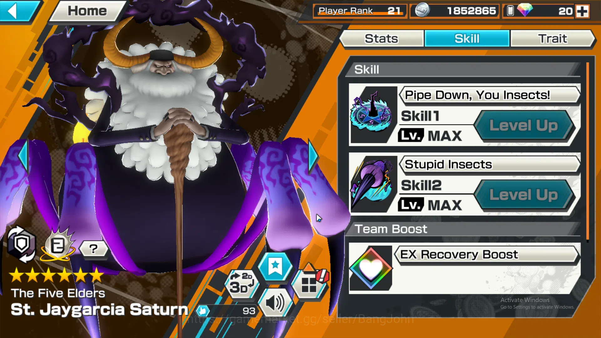 One Piece Bounty Rush Accounts GLOBAL |EX6 | Max 2 | ST Jay Saturn, Marshall Teac image 5
