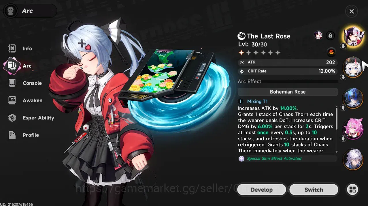 Neverness to Everness Accounts GLOBAL SEA|HL 17|TL 11|4 SSR 1 Limited[Lacrimosa,S image 6
