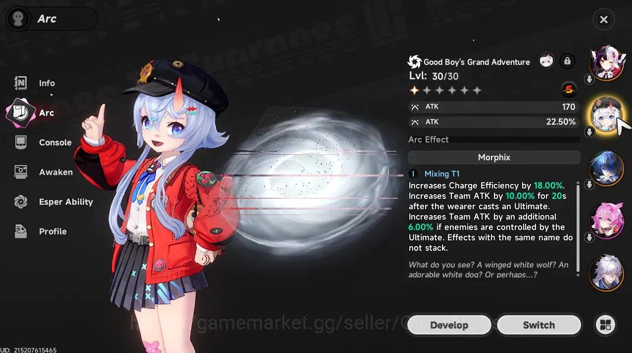 Neverness to Everness Accounts GLOBAL SEA|HL 17|TL 11|4 SSR 1 Limited[Lacrimosa,S image 7