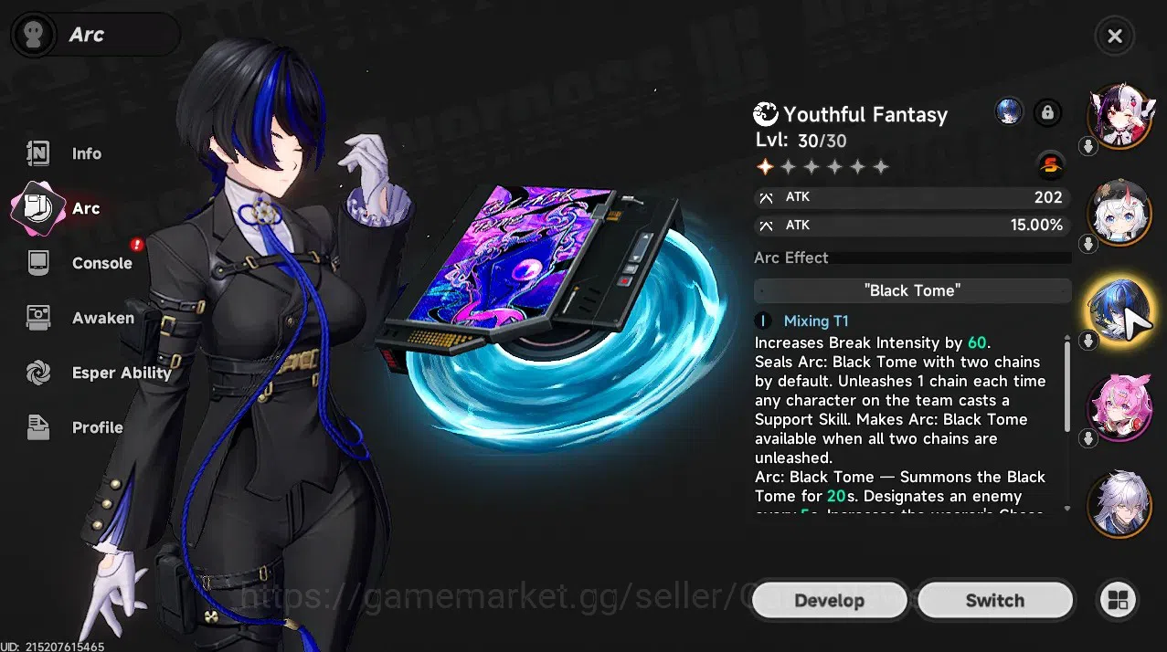 Neverness to Everness Accounts GLOBAL SEA|HL 17|TL 11|4 SSR 1 Limited[Lacrimosa,S image 8