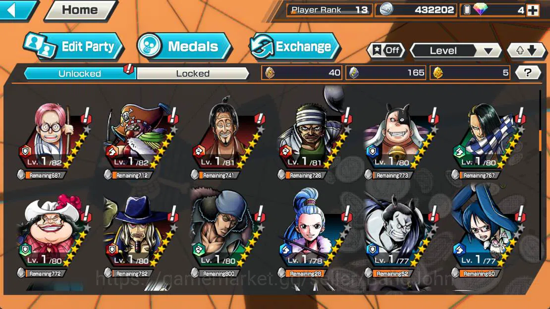 One Piece Bounty Rush Accounts Others GLOBAL|EX 1| Battle monster Onigashima kaido, more detail check SS OPBR243 3
