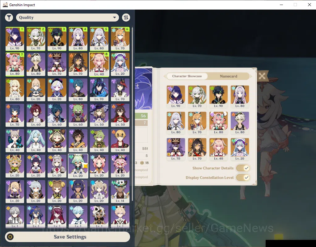 Genshin Impact Accounts Mid Game ASIA|PremTeam Skirk|AR 56|8 Limited 1