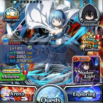 Grand Summoners Accounts Mid-Game Global|Rank 37|13 Ascend 5 TW|(Chloe,Sayaka Miki,Sung Jinwoo)+TW Rin & Luvia,S Miyu,Alpha