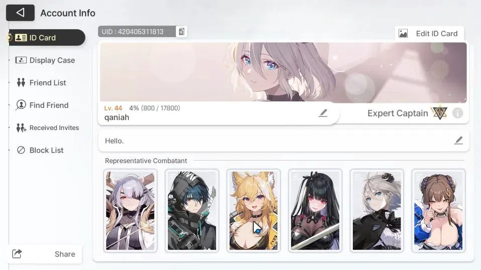 Chaos Zero Nightmare Accounts GLOBAL Lv44|9 SSR(ChizuruM1,YukiM1,Khalipe,Rin,Magna,KayronM1,Etc)+11 2