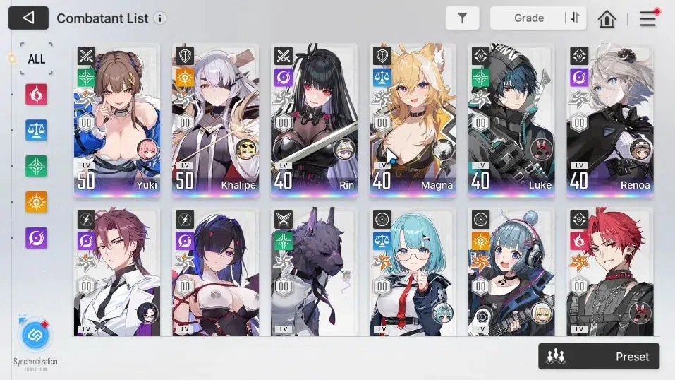Chaos Zero Nightmare Accounts GLOBAL Lv44|9 SSR(ChizuruM1,YukiM1,Khalipe,Rin,Magna,KayronM1,Etc)+11 4