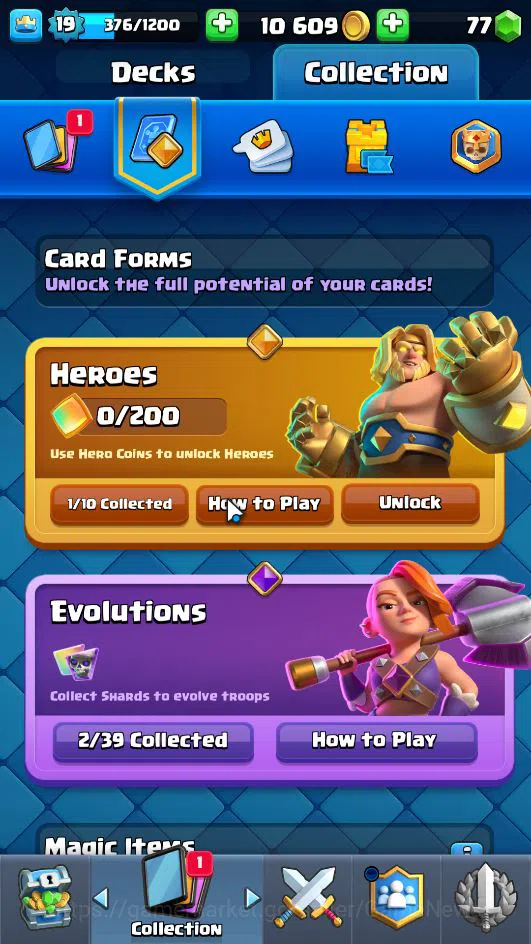 Clash Royale Accounts Lv 19|Trophy 1648|KTL 8|LimitedSkin|Total Card 40| image 5
