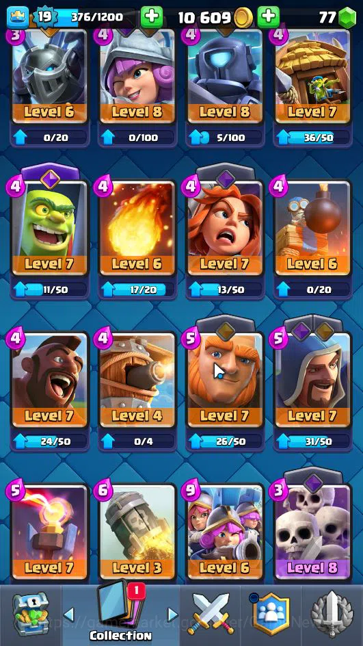 Clash Royale Accounts Lv 19|Trophy 1648|KTL 8|LimitedSkin|Total Card 40| image 7