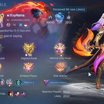 Mobile Legends: Bang Bang Accounts Collector Hero 127|Skin 206|HighGlory 50|SoulVessel Hanabi,CC Natalia,Covenant
