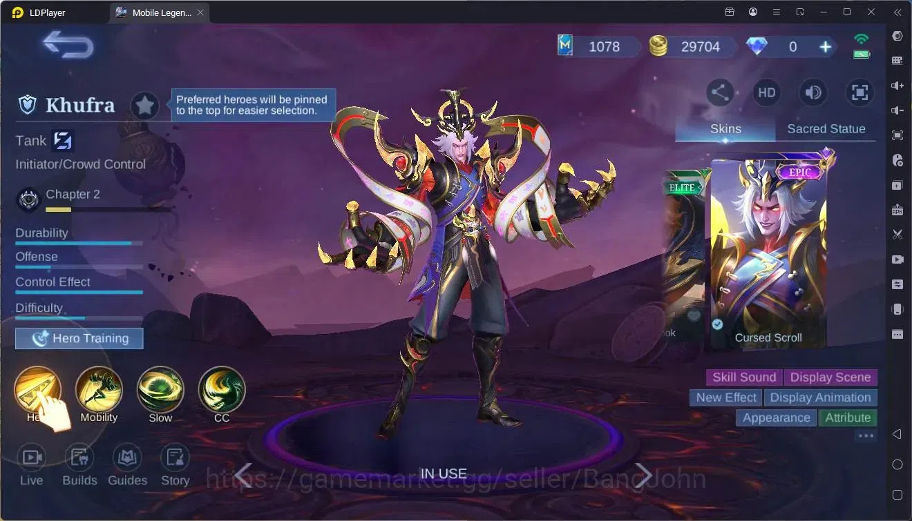 Mobile Legends: Bang Bang Accounts Global |Hero 125|Skin 175|Expert|KOF Karina|CC Nat image 3