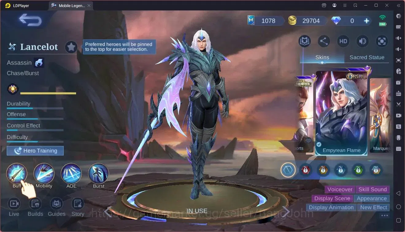 Mobile Legends: Bang Bang Accounts Global |Hero 125|Skin 175|Expert|KOF Karina|CC Nat image 5