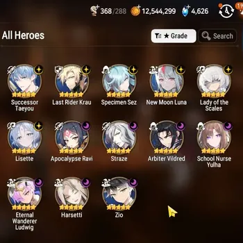 Epic Seven Accounts High-End GLOBAL UnVerif|NewEra| 13 ML(LOT Scales,Lisette,Zio,Har setti,NM Luna,etc)+A