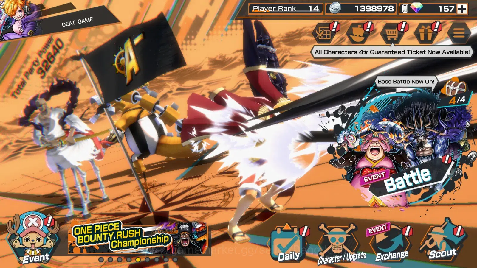 One Piece Bounty Rush Accounts GLOBAL|EX 4|1Max|Bomo Kaido,BTKOTP Monkey D.Luffy, image 13