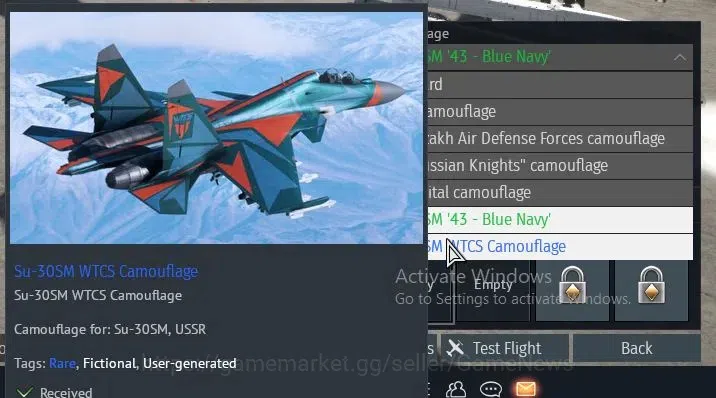 War Thunder Accounts TOP Tier USSR [SU-30SM+2 Skin,Su-27SM,MiG-29SMT,Su-33] 1 Premium (MiG-15bis)|LVL 75|T-72A,ZSU-234M4 15