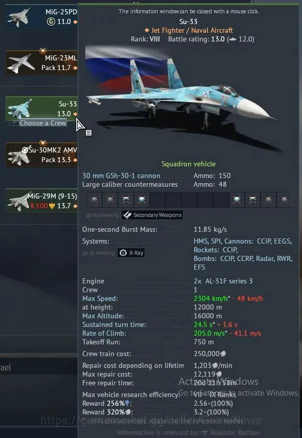 War Thunder Accounts TOP Tier USSR [SU-30SM+2 Skin,Su-27SM,MiG-29SMT,Su-33] 1 Premium (MiG-15bis)|LVL 75|T-72A,ZSU-234M4 5