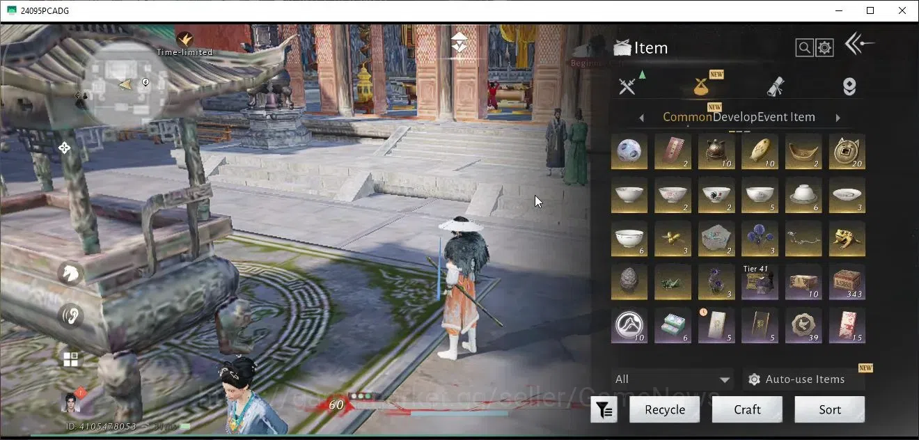 Where Winds Meet Accounts GLOBAL|Lv95|28K GS|1 Harmonic Core|Diff Legend|Aby image 13