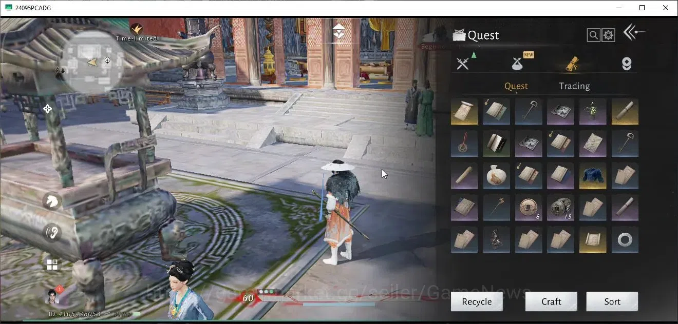 Where Winds Meet Accounts GLOBAL|Lv95|28K GS|1 Harmonic Core|Diff Legend|Aby image 14