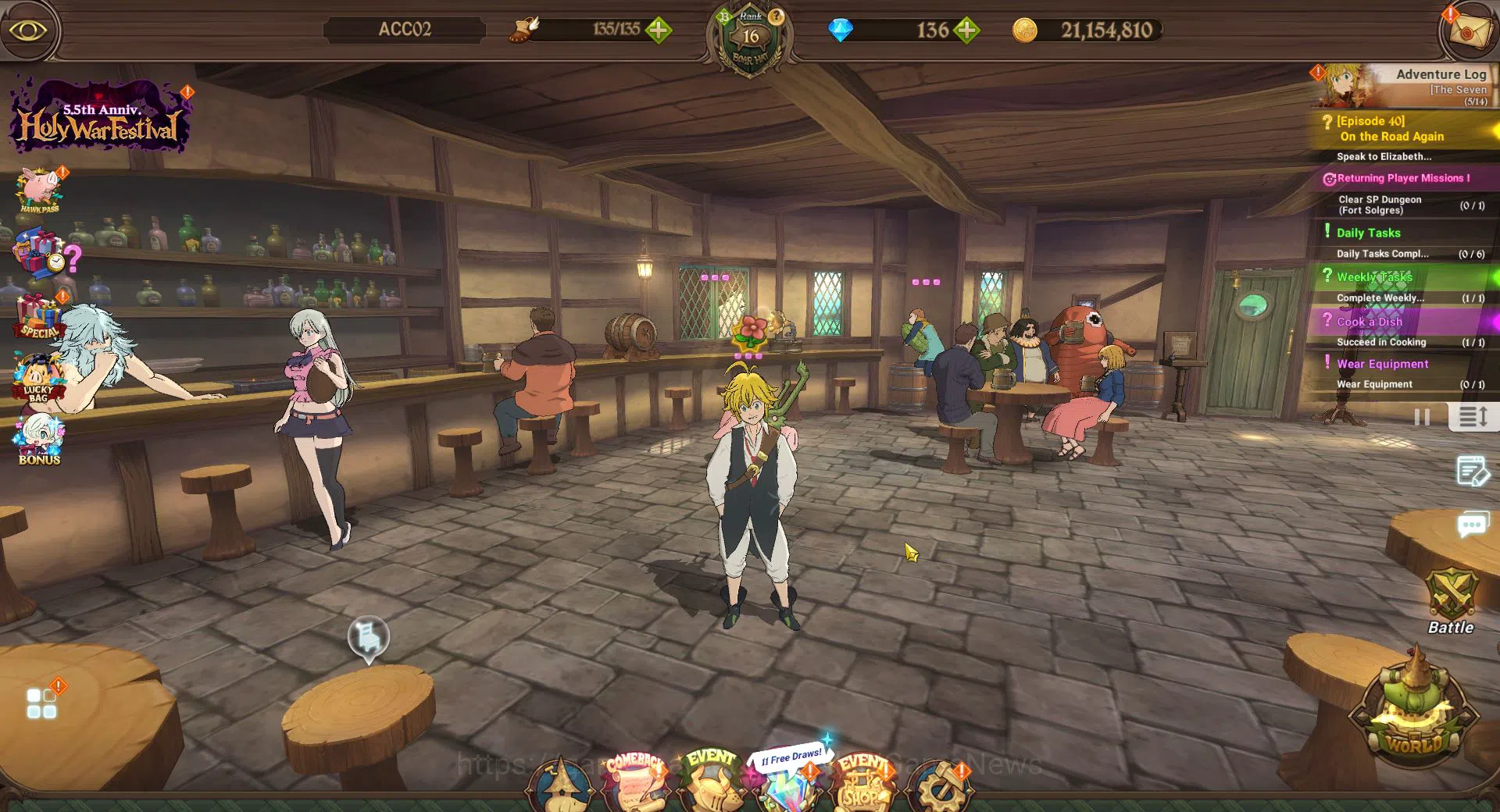 The Seven Deadly Sins: Grand Cross Accounts Starter Asia | Starter | 399K CC | 3UR + Lancelot,Sabunak,DK Meliodas) Ha Yuri 4