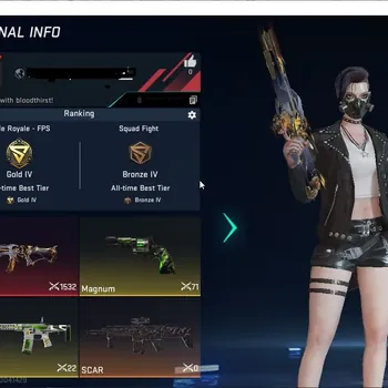 Blood Strike Accounts Starter ASIA STARTER |1 ETERNAL: 1 UMP45 INFINITE |1 ULTRA SCAR, | 3 LEGENDARY Guns|| CHEK SS