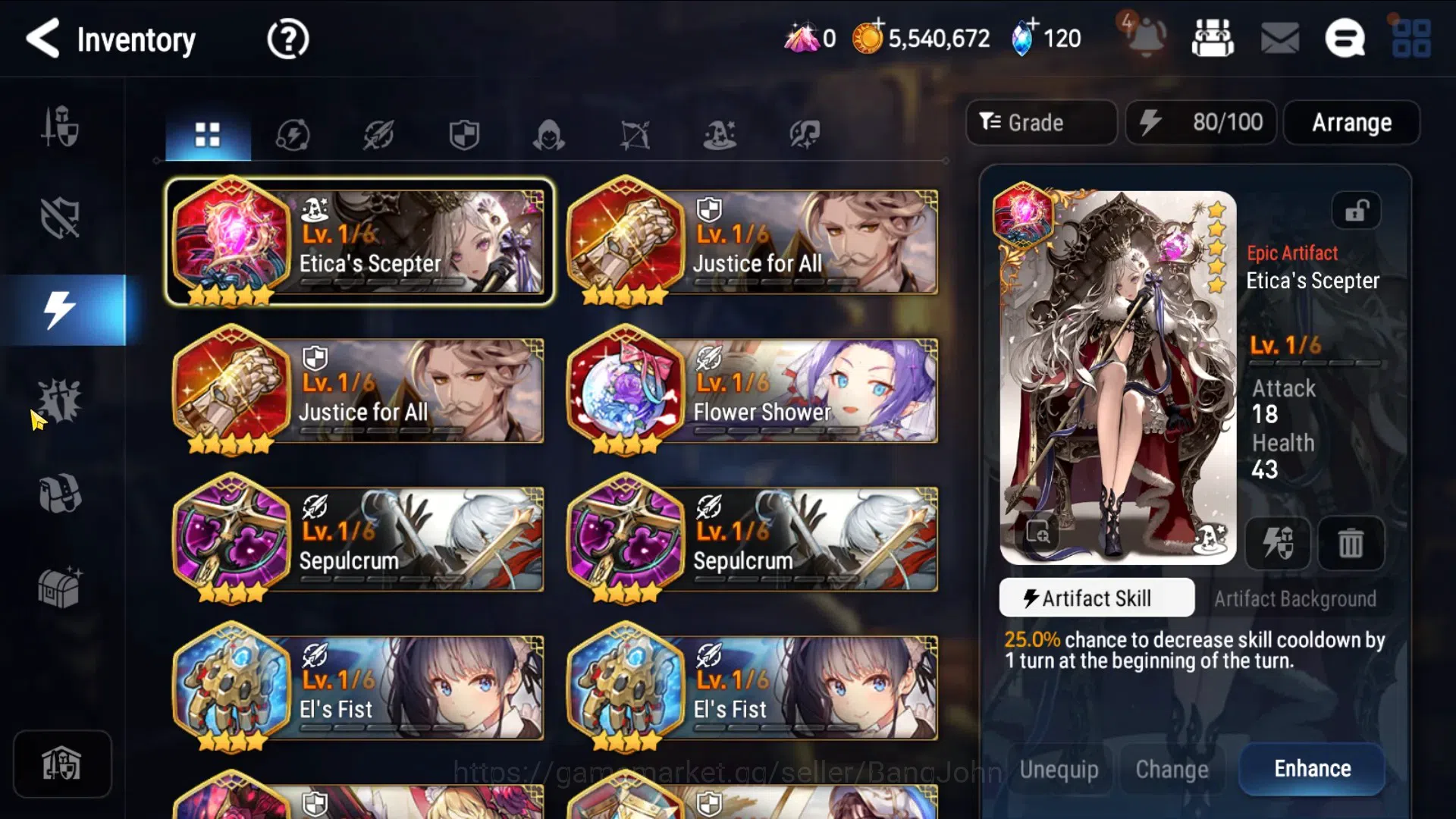 Epic Seven Accounts Global Unverif | Fresh Starter | 3ML (NMLuna, DLil image 3