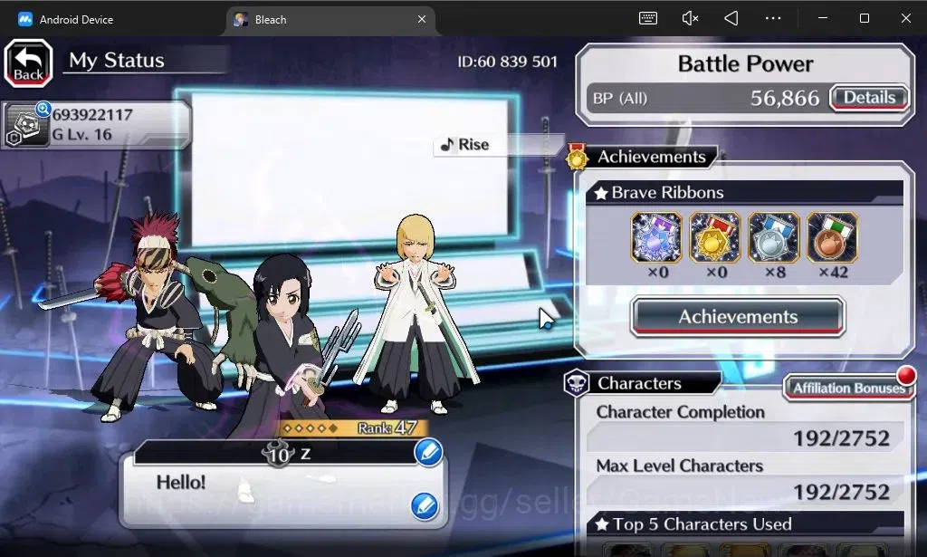 Bleach: Brave Souls Accounts [GLOBAL]6K Orbs+Fresh All Story|TYBW26[Momo,Shinji image 2