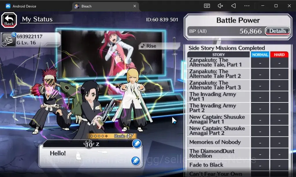Bleach: Brave Souls Accounts [GLOBAL]6K Orbs+Fresh All Story|TYBW26[Momo,Shinji image 5
