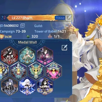 Mobile Legends: Adventure Accounts Sv 70xxx|VIP 10|543M Pwr|Lv 227|Camp 73-39|Hero 291, 11 UR, 7 Nexus, 49 Awakening|8 Epic