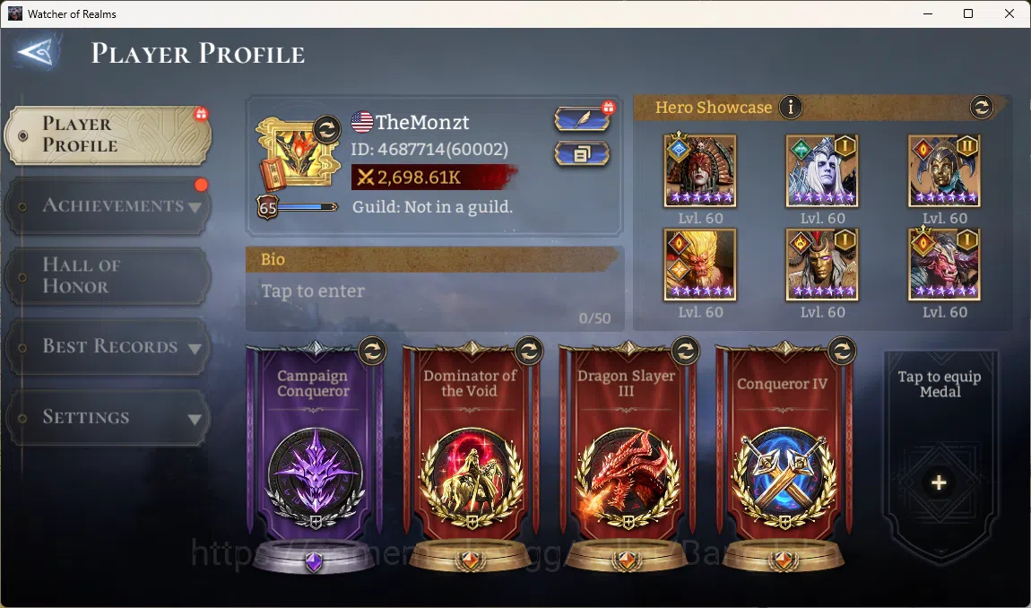 Watcher of Realms Accounts Others Global 60xx|Power 2,6M|5 Lord:Torodor A1,Nastya,Laya|26 Legend:HatssutA2,Volka 1