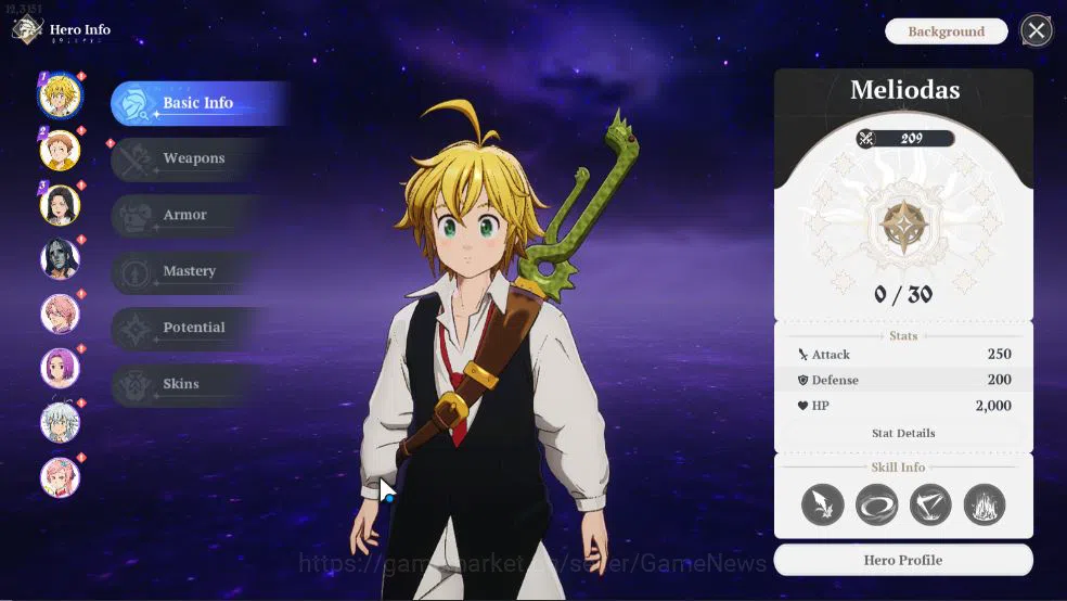 The Seven Deadly Sins: Origin Accounts [EU] Lv 2 Fresh Starter | 3 SSR | Meliodas,King,Gu image 14