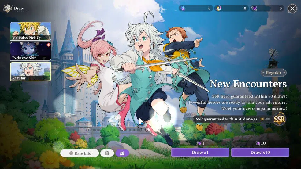 The Seven Deadly Sins: Origin Accounts [EU] Lv 2 Fresh Starter | 3 SSR | Meliodas,King,Gu image 5