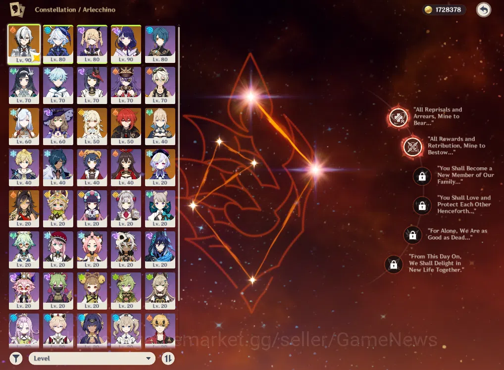 Genshin Impact Accounts ASIA|AR55|4Limited+2(*5Weapon)|ArlecchinoC2,Furina image 3
