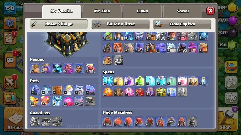 Clash of Clans Accounts Global|TH 17-BH 10|2 Skin Limited|Lvl 150|BK 12,AQ image 2