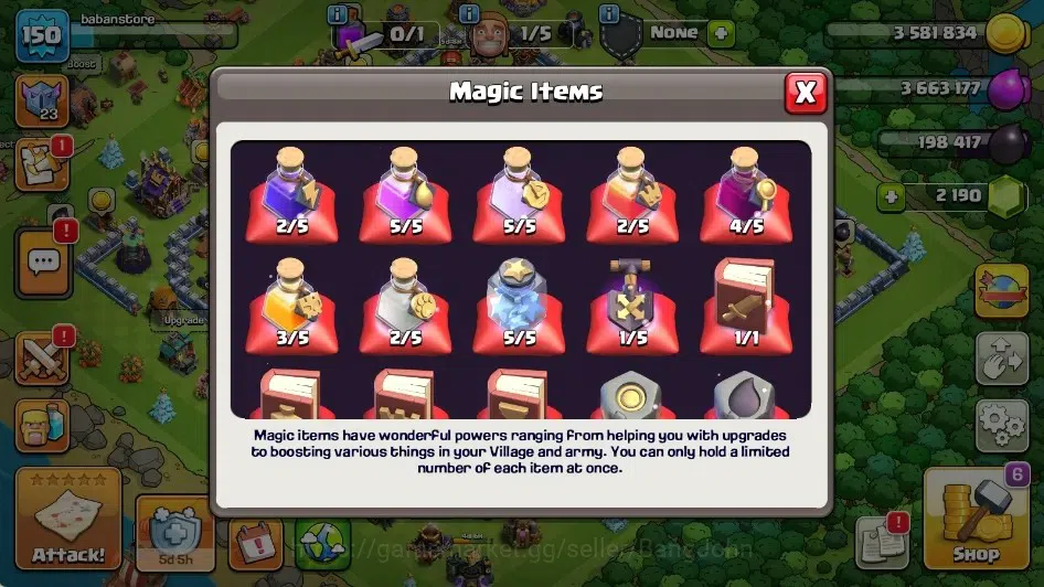 Clash of Clans Accounts Global|TH 17-BH 10|2 Skin Limited|Lvl 150|BK 12,AQ image 4