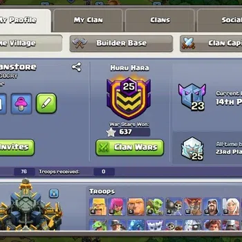 Clash of Clans High-End Global|TH 17-BH 10|2 Skin Limited|Lvl 150|BK 12,AQ image 1