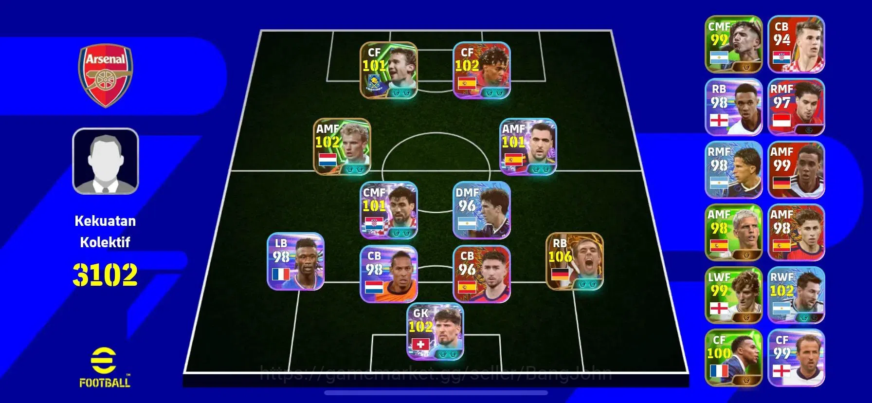 Buy eFootball Accounts - Mobile | PW 3102 | Philipp Lahm