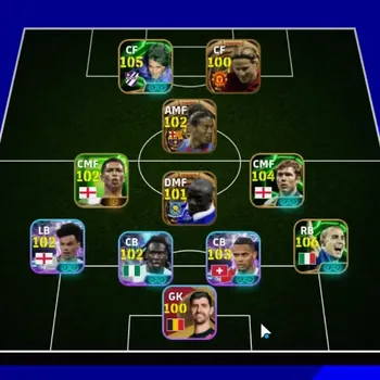 eFootball Accounts Legends & Iconic Players Android|Power 3190|Big Time Old Ronaldinho,Makelele,Diego Forlan|18 Epic