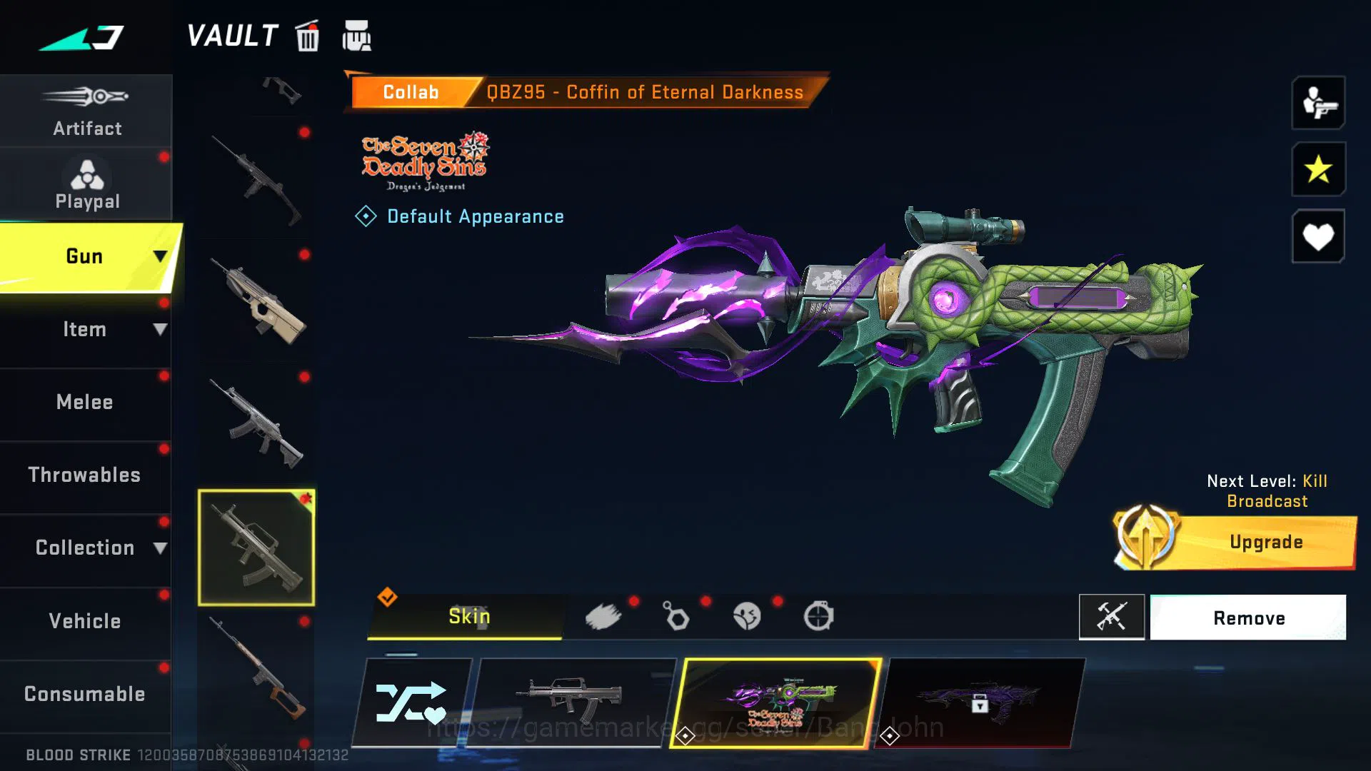 Blood Strike Accounts Mid-Tier ASIA ULTRA ETHAN,SPIKE,COLLAB QBZ95,PLAYPAL,LEGENDARY THOMPSON,URB,KAG-6 MORE DETAIL CEK SS 4