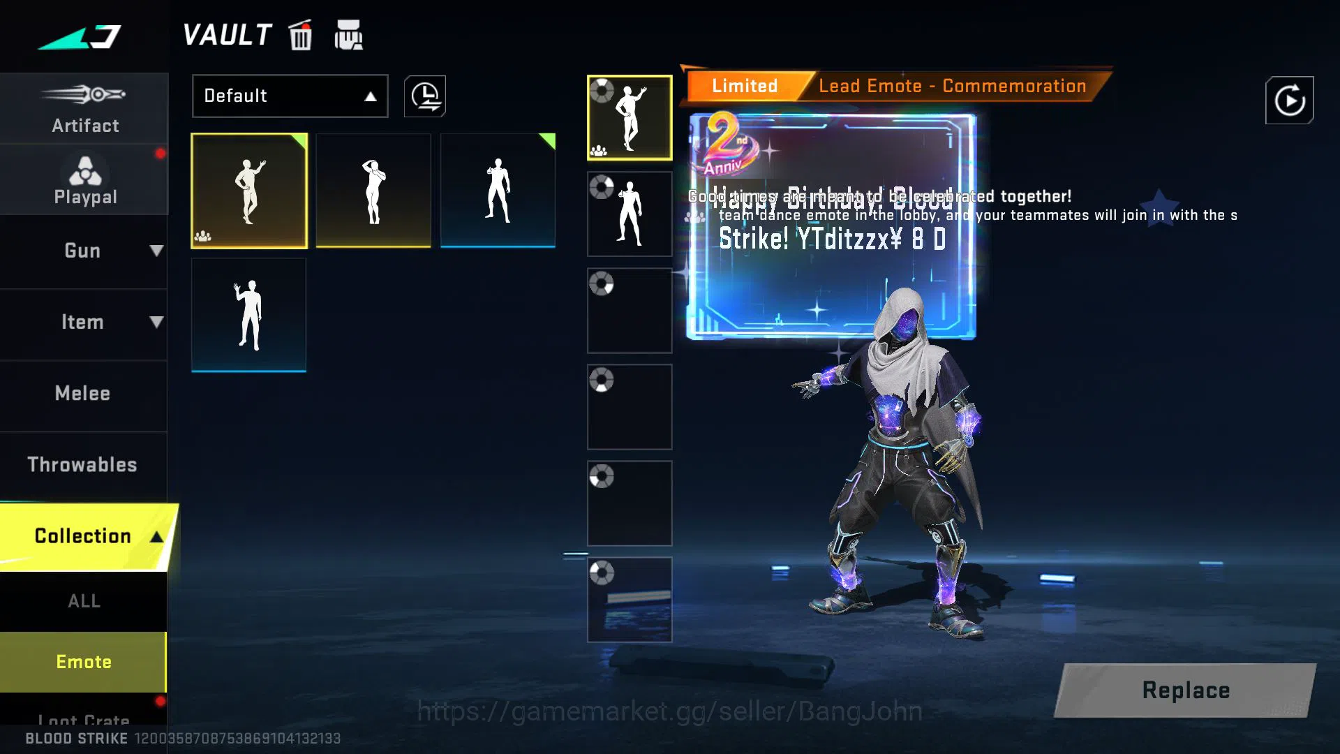 Blood Strike Accounts Mid-Tier ASIA ULTRA ETHAN,SPIKE,COLLAB QBZ95,PLAYPAL,LEGENDARY THOMPSON,URB,KAG-6 MORE DETAIL CEK SS 6