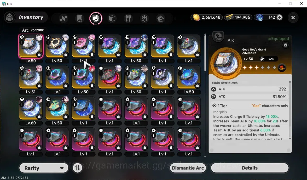 Neverness to Everness Accounts GLOBAL SEA|HL 44|TL 28|8 SSR 3 Limit[Lacrimosa,Hot image 15
