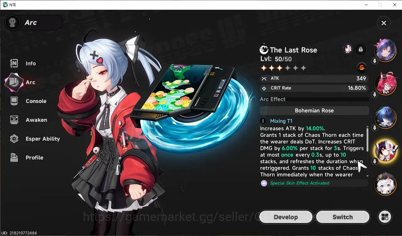 Neverness to Everness Accounts GLOBAL SEA|HL 44|TL 28|8 SSR 3 Limit[Lacrimosa,Hot image 6