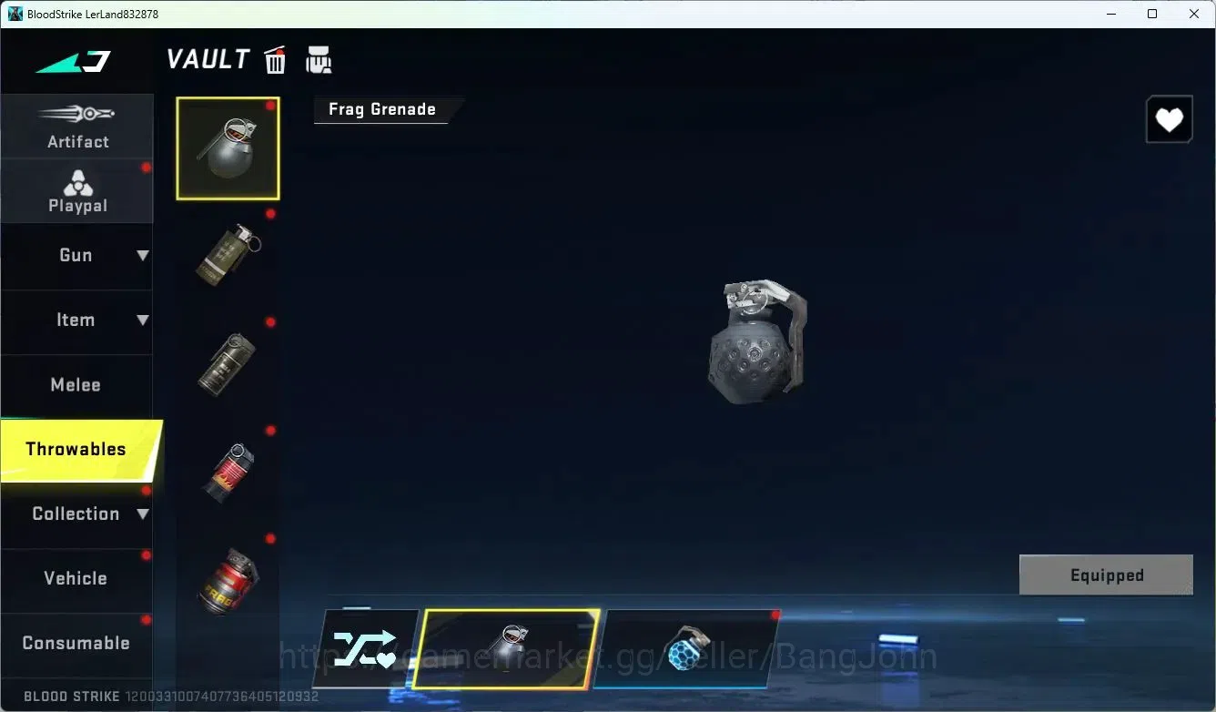 Blood Strike Accounts ASIA | Collab MCX-EVA-00 | Legendary Minigun-Abyss image 13