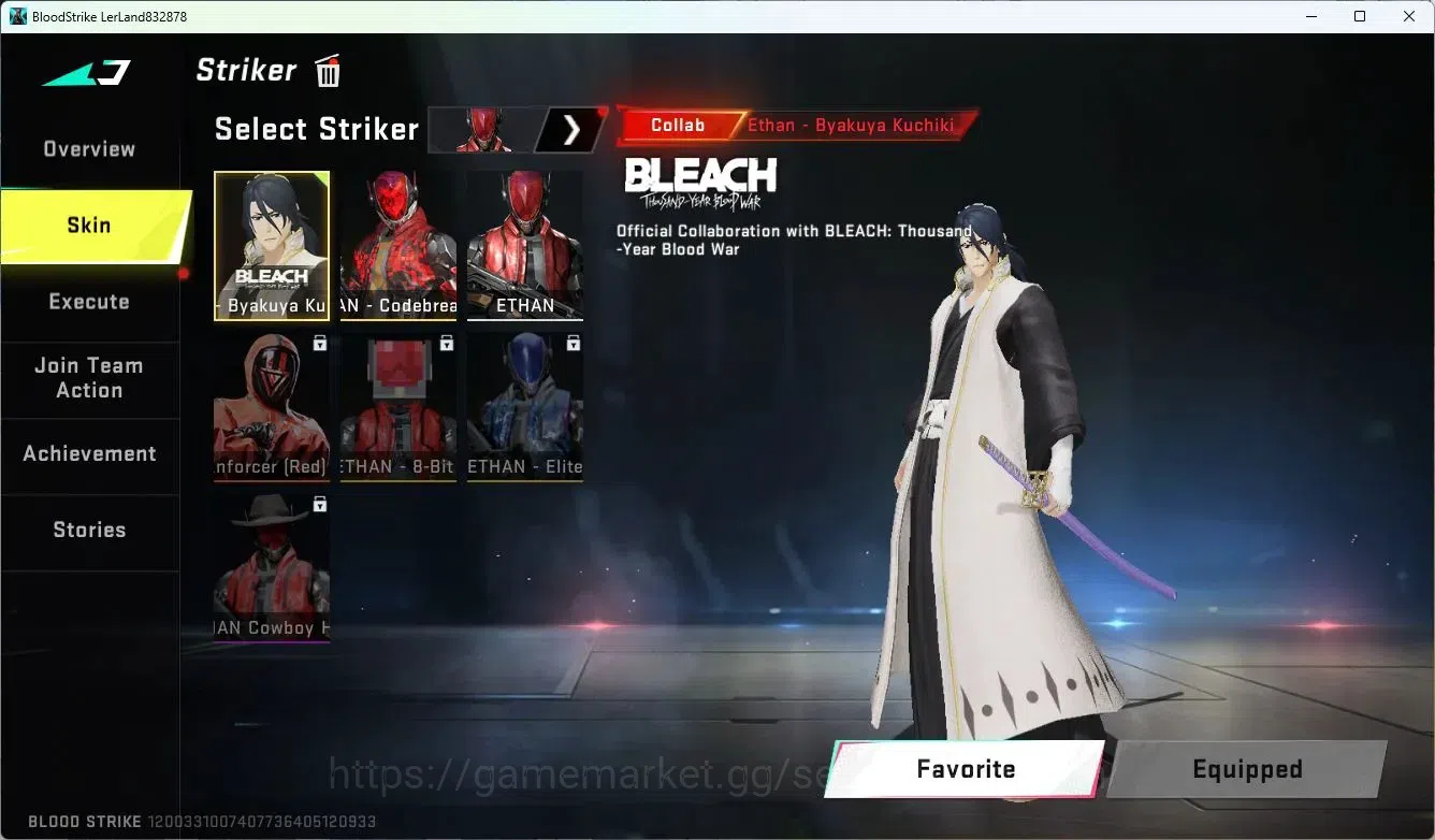 Blood Strike Accounts ASIA | Collab MCX-EVA-00 | Legendary Minigun-Abyss image 3