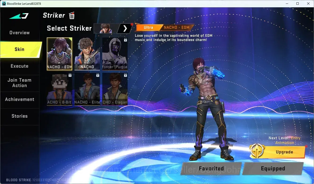 Blood Strike Accounts ASIA | Collab MCX-EVA-00 | Legendary Minigun-Abyss image 4