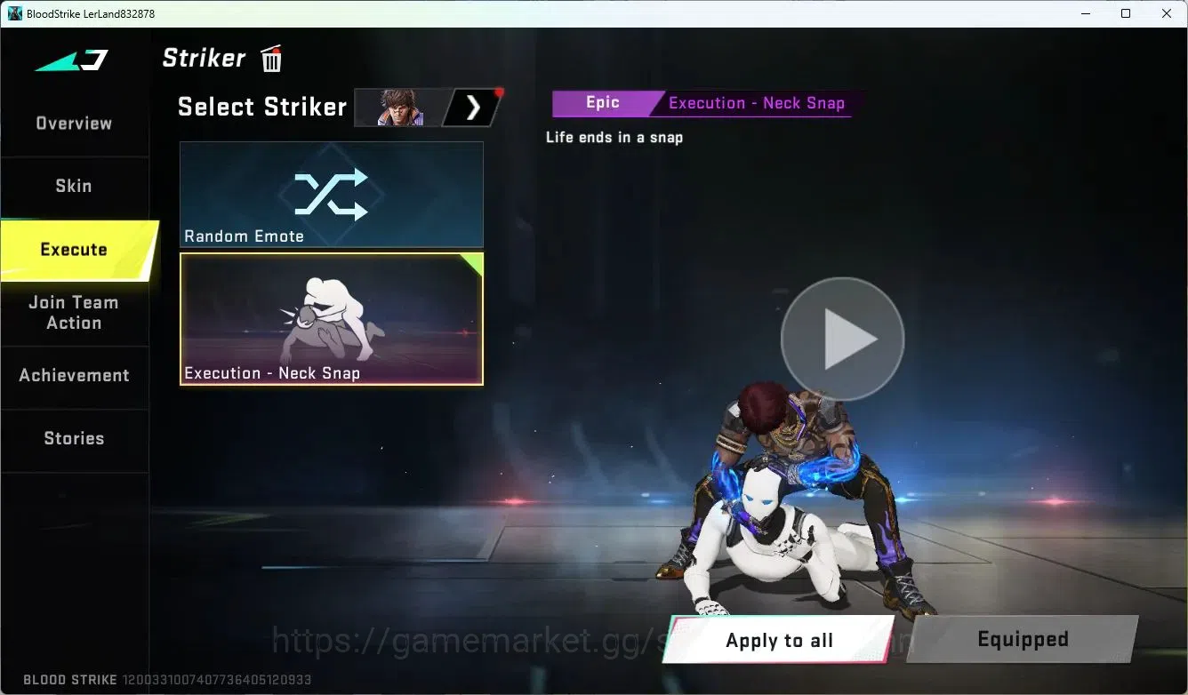 Blood Strike Accounts ASIA | Collab MCX-EVA-00 | Legendary Minigun-Abyss image 6