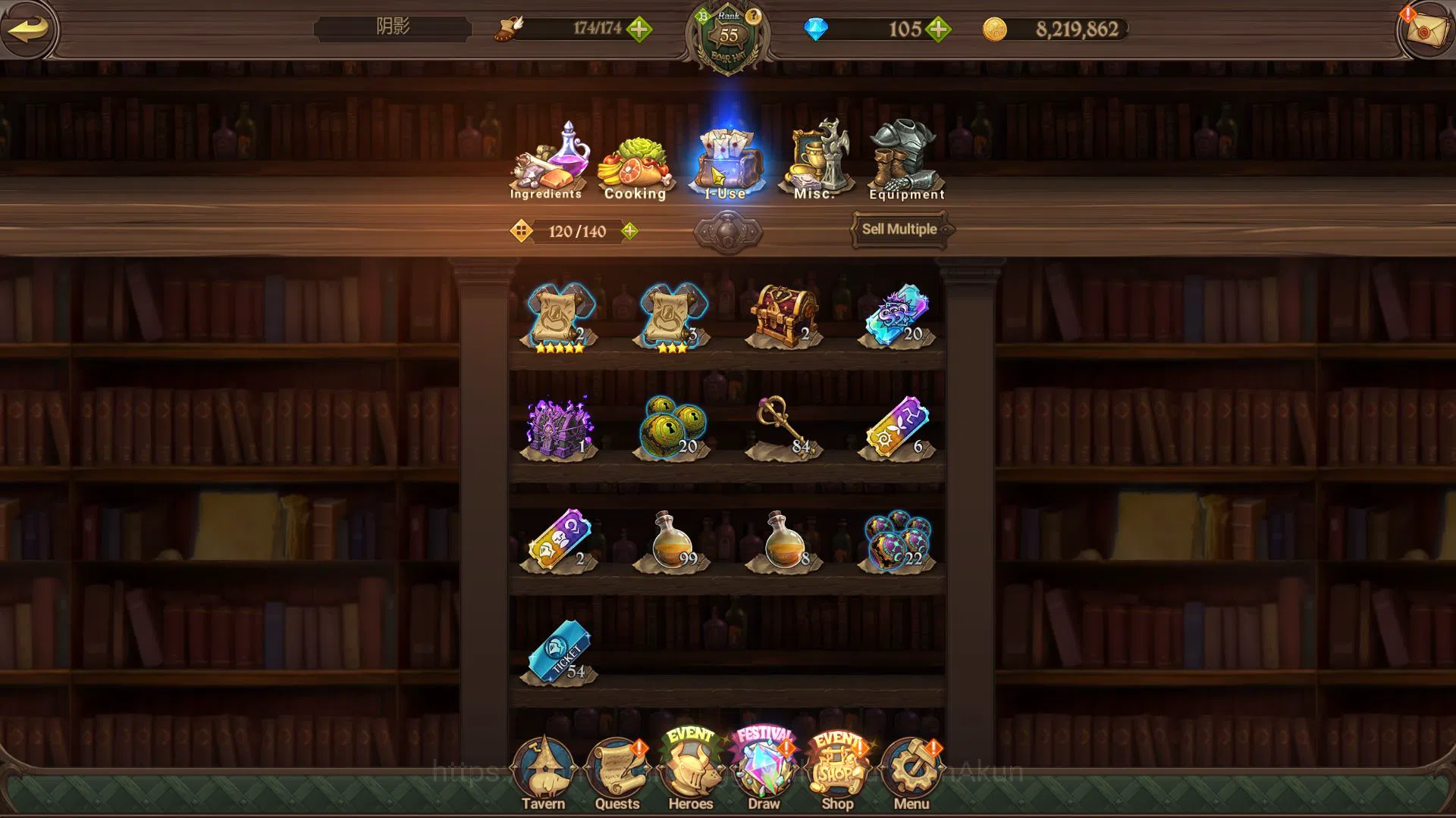 The Seven Deadly Sins: Grand Cross Accounts Midgame Asia|2,2M CC|105 Gems|1 LR+10 13