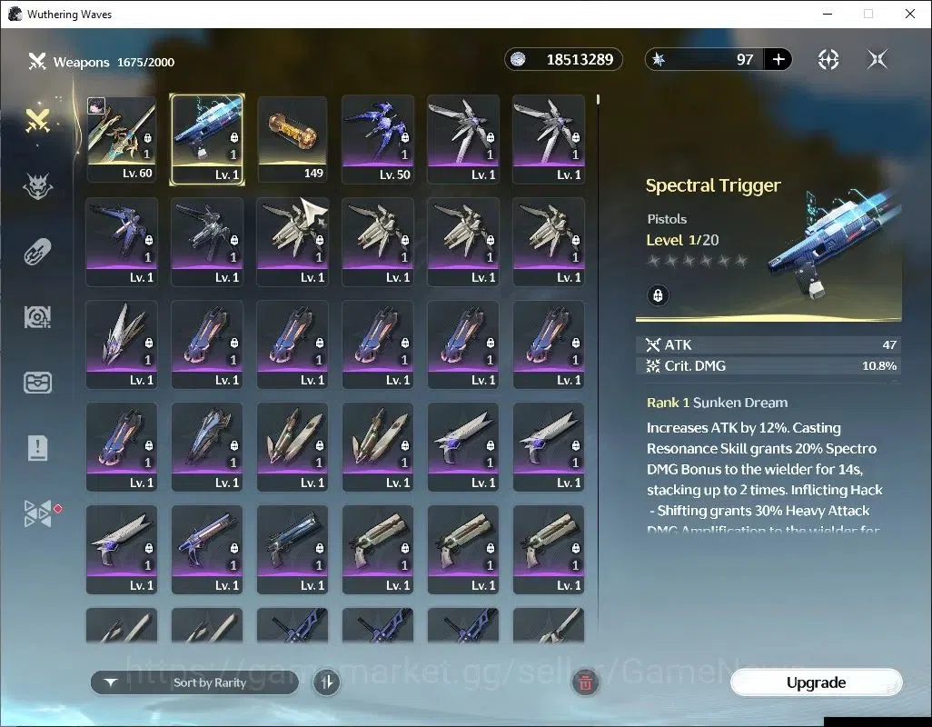 Wuthering Waves Accounts Others SEA |UL 48|3 Limited| Lucy RC 5 + Signature, Shorekeeper, Rebecca |DB Lvl 30|Female MC|Log 4