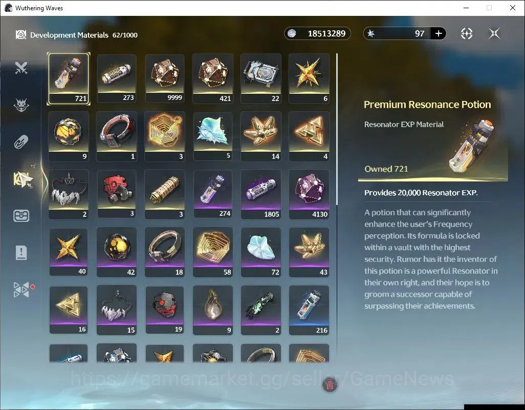 Wuthering Waves Accounts Others SEA |UL 48|3 Limited| Lucy RC 5 + Signature, Shorekeeper, Rebecca |DB Lvl 30|Female MC|Log 6