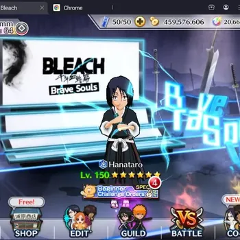 Bleach: Brave Souls Accounts Mid-Tier Global |8K BP+20K Orb|Mid Game|Liltotto Christmas24|Hanataro Healer|Toshiro