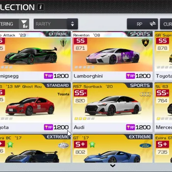 Racing Master Accounts SEA|Lv 41|2 PL Cars (Jesko Attack,Reventon)| GR Supra Collab MF Ghost + 50 Other Cars|415k Gold