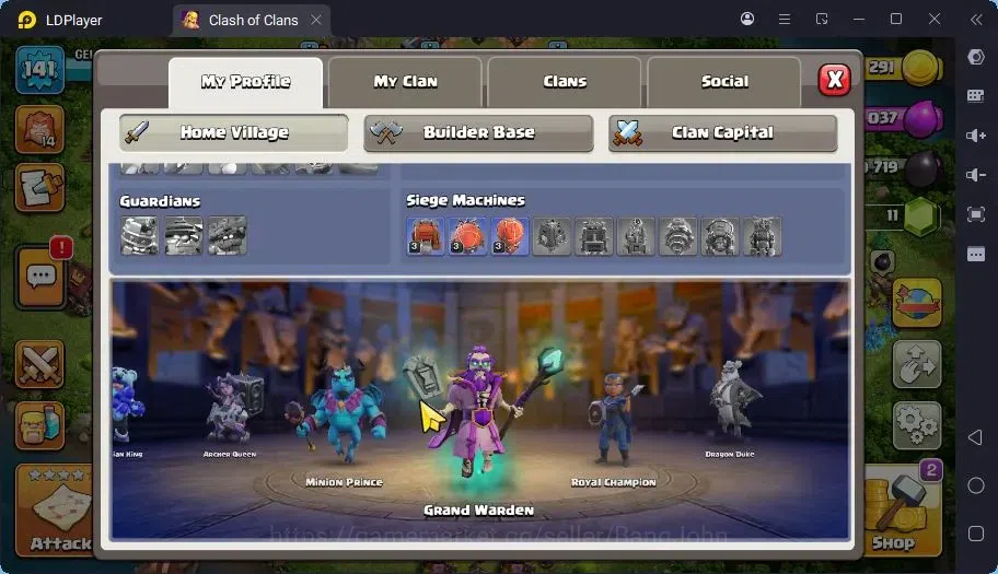 Clash of Clans Accounts TH14-BH8 | LVL 141|BM8 BC15| BK60,AQ70,MP26,GW38,R image 3